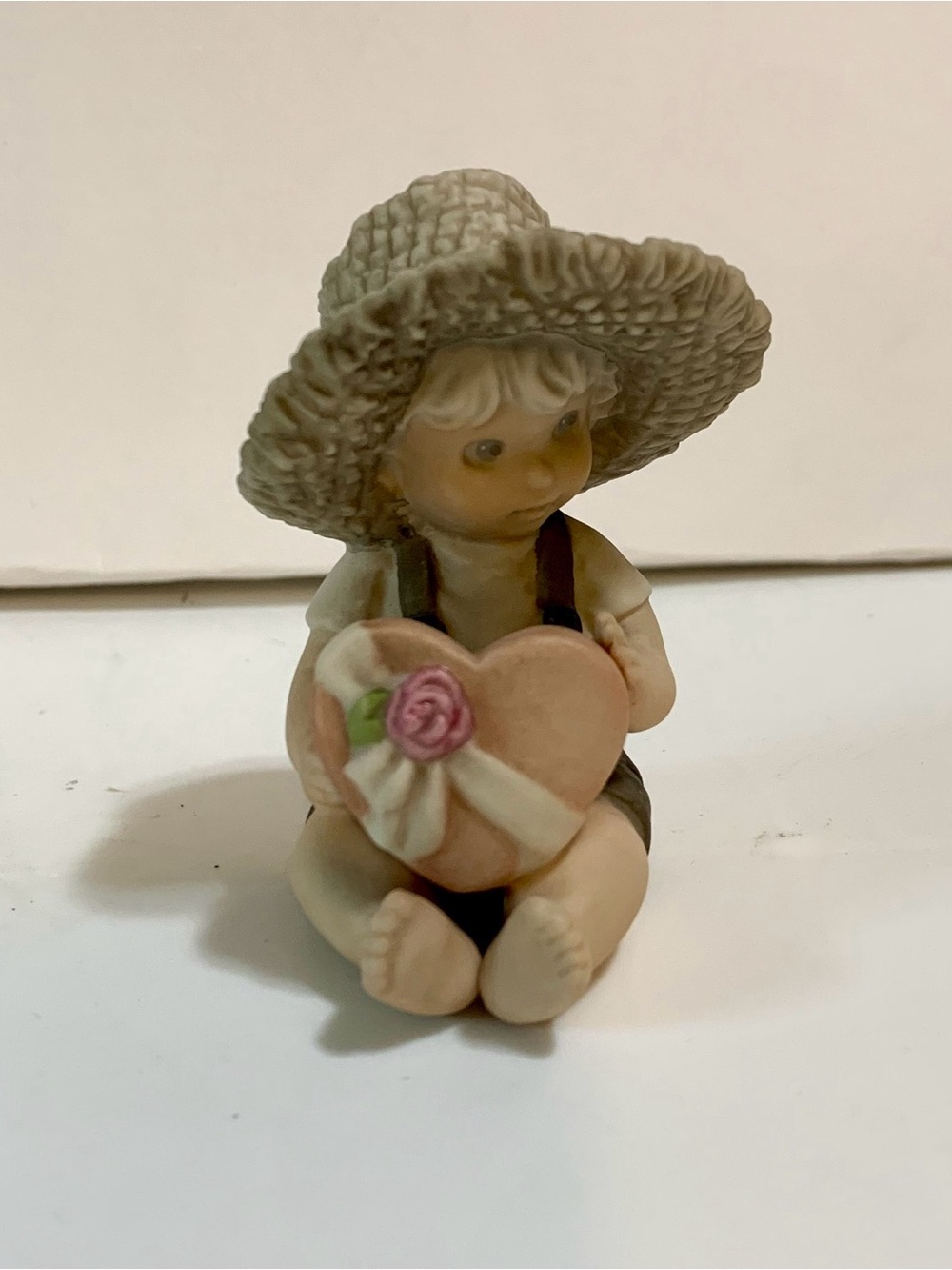 Enesco 1996 “You've Captured My Heart" bisque porcelain figurine 201685 Vintage